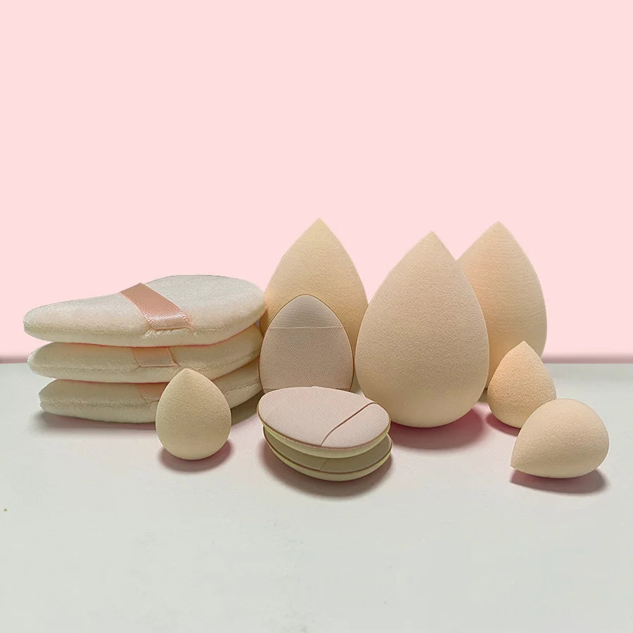 12-Piece Giant Soft Makeup Egg Set for Flawless Base and Corner Application – Perfect for Beginners!