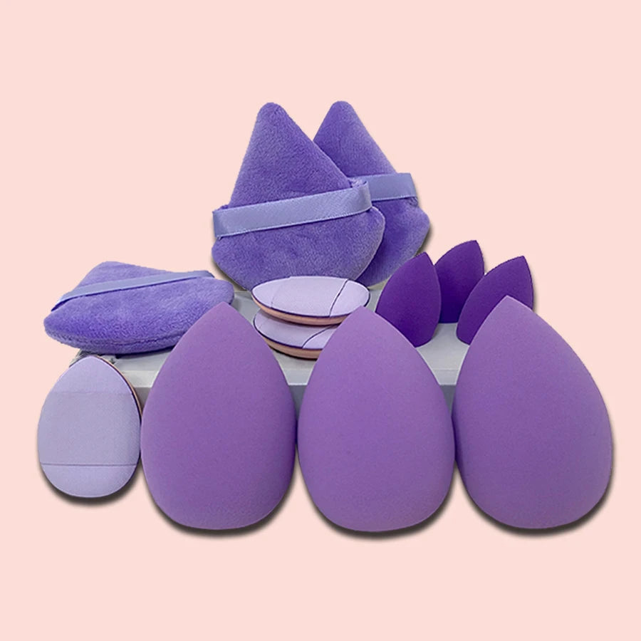 12-Piece Giant Soft Makeup Egg Set for Flawless Base and Corner Application – Perfect for Beginners!