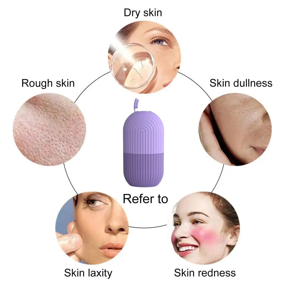 Ice Roller Reusable Puffy Eyes Roller Face Beauty Massage Ice Mold Pore Contraction Skin Cooling Roller for Skin Care, benefits 