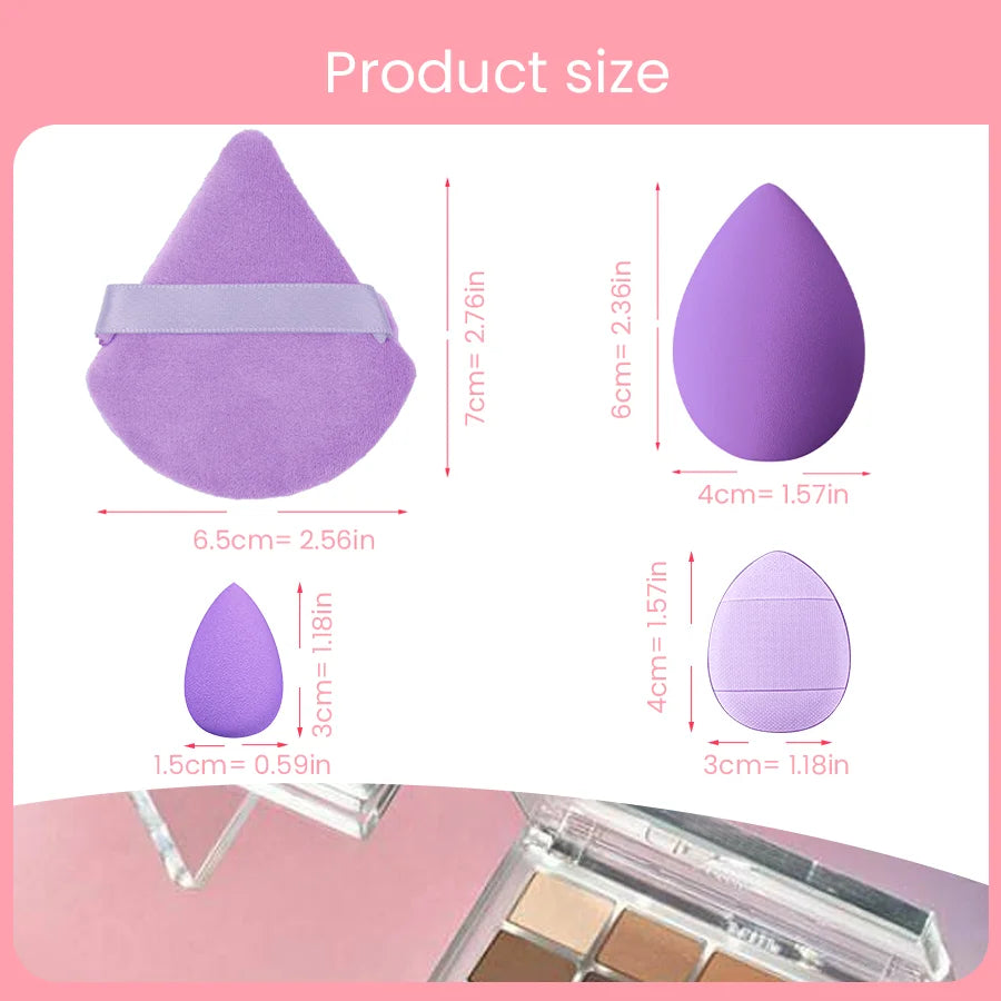 12-Piece Giant Soft Makeup Egg Set for Flawless Base and Corner Application – Perfect for Beginners!